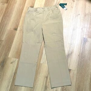 Lauren Ralph Lauren stretch fabric classic khaki pants size 14w nwt